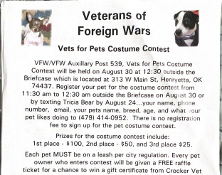 View Pet Contest Flyer